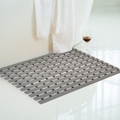 Nicoman PVC Duckboard For Bathroom Shower Anti Slip Mat 61cm x 43cm Black - 3