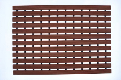 Nicoman PVC Duckboard For Bathroom Shower Anti Slip Mat 61cm x 43cm White - 5