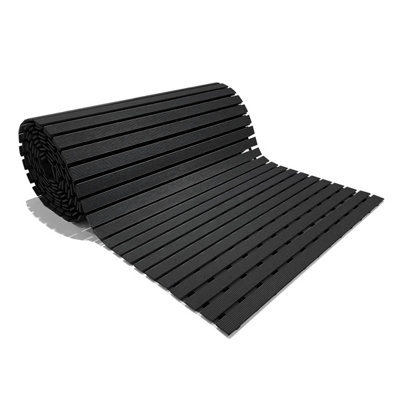 Nicoman PVC Duckboard For Bathroom Shower Anti Slip Mat Vertical Slats 43cm x 64cm Grey - 4