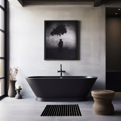Nicoman PVC Duckboard For Bathroom Shower Anti Slip Mat Vertical Slats 43cm x 64cm Grey - 9