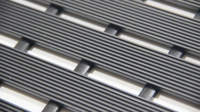 Nicoman PVC Duckboard Swimming Pool Walkway Anti-Slip Matting 61cm x 5m Roll - Black - 3