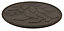 Nicoman Reversible Outdoor Garden Stepping Stone Leaves in Brown - Pack of 1