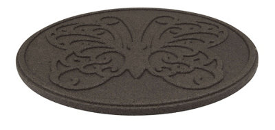 Nicoman Round Brown Butterfly Stepping Stone - Pack of 2 - 5
