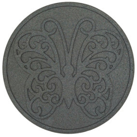 Nicoman Round Grey Butterfly Stepping Stone - Pack of 1