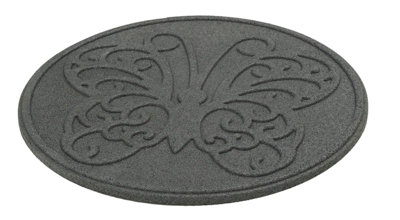 Nicoman Round Grey Butterfly Stepping Stone - Pack of 1 - 4