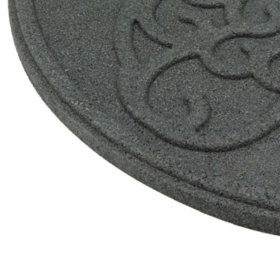 Nicoman Round Grey Butterfly Stepping Stone - Pack of 2