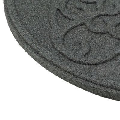 Nicoman Round Grey Butterfly Stepping Stone - Pack of 4