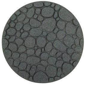 Nicoman Round Grey River Rock Stepping Stone - Pack of 1