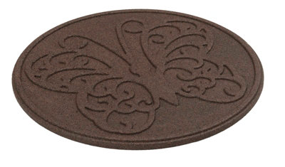 Nicoman Round Terracotta Butterfly Stepping Stone - Pack of 1 - 3