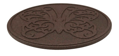 Nicoman Round Terracotta Butterfly Stepping Stone - Pack of 1