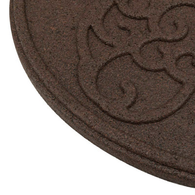 Nicoman Round Terracotta Butterfly Stepping Stone - Pack of 4
