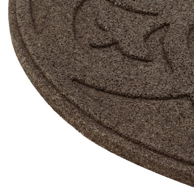 Nicoman Round Terracotta Scroll Stepping Stone - Pack of 4