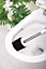 Nicoman Squircle White Toilet Brush & Holder With Silicone Head