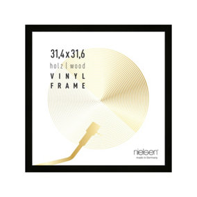 nielsen 12" Vinyl Record Album Display Frame, Wood, Black, 34x34cm
