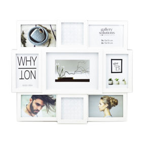 nielsen Accent Collage Frame for 9 Photos, White