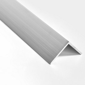 nielsen Aluminium L-Shaped Angle Profile Natural Mill Finish 2000x10x10mm, Thickness: 1mm, Length: 2m