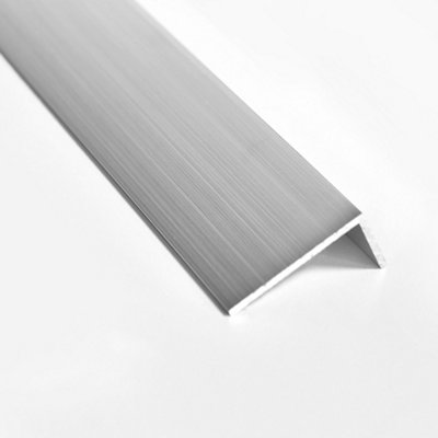 nielsen Aluminium L-Shaped Angle Profile Natural Mill Finish 2000x15x10mm, Thickness: 1mm, Length: 2m
