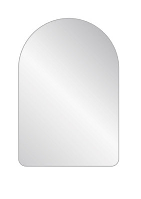 nielsen Andrews Arched Metal Wall Mirror, Silver, 75 x 50cm