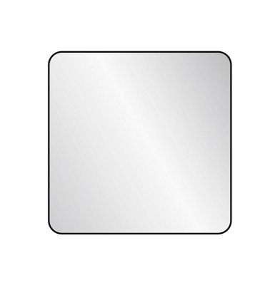 nielsen Archer Metal Square Wall Mirror, Black, 60cm