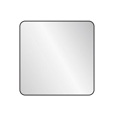 nielsen Archer Metal Square Wall Mirror Large, Black, 80cm