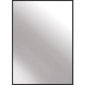 nielsen Arlott Aluminium Rectangular Wall Mirror, Matt Black, 50 x 70cm
