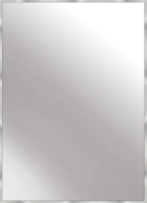 nielsen Arlott Aluminium Rectangular Wall Mirror, Silver, 50 x 70cm