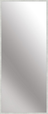 nielsen Armfield Metal Rectangle Wall Mirror Large, Matt Silver, 70 x 170cm