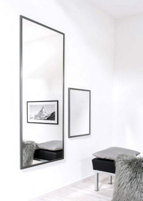 nielsen Armfield Metal Rectangle Wall Mirror, Matt Grey, 50 x 70cm