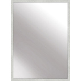 nielsen Armfield Metal Rectangle Wall Mirror, Matt Silver, 50 x 70cm