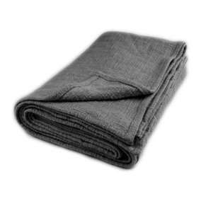 nielsen Avivo Large Cotton Throw Blanket - Dark Grey