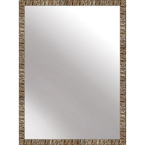 nielsen Banks Mosaic Design Wall Mirror Bathroom Mirror Living Room Mirror - Bronze - 50x70cm