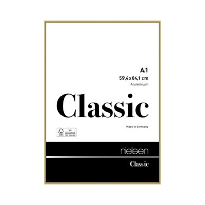 nielsen Classic Polished Gold Aluminium Picture Frame A1, 59.4x84.1cm ...