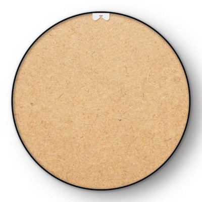 nielsen Jaron Aluminium Wall Mirror, Round  80cm - Black