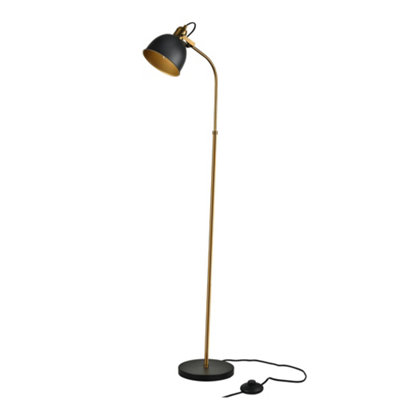 Black angled deals floor lamp