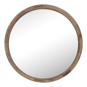 nielsen Morley Round Wooden Wall Mirror 80 cm
