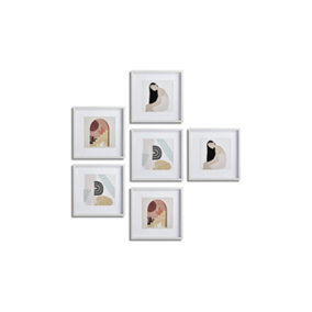 nielsen Ongar 6 piece Ongar Wooden Picture Frame Set 30x30cm White