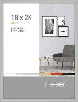 nielsen Pixel 18,0 x 24,0 cm Picture frame, Frosted Silver