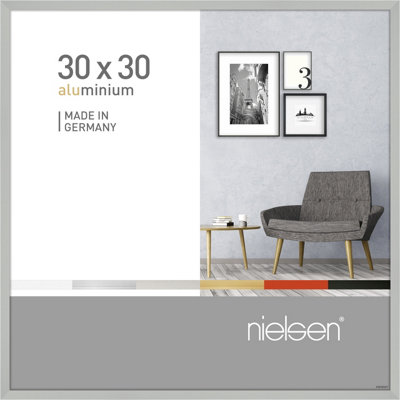 nielsen Pixel 30 x 30 cm Picture Frame, Frosted Silver