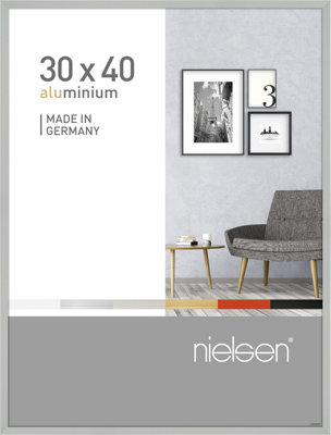 nielsen Pixel 30 x 40 cm Picture Frame, Frosted Silver