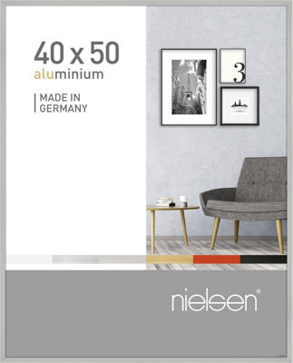 nielsen Pixel 40 x 50 cm Picture Frame, Frosted Silver