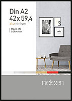 nielsen Pixel A2 42,0 x 59,4 cm Poster frame, Frosted Black