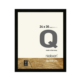 nielsen Quadrum 24 x 30cm Black Wooden Picture Frame