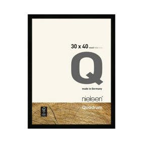 nielsen Quadrum 30 x 40cm Black Wooden Picture Frame