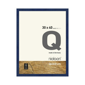 nielsen Quadrum 30 x 40cm Blue Wooden Picture Frame