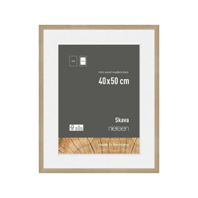 nielsen Skava 40 x 50cm Oak Wooden Picture Frame With 30 x 40cm Mount