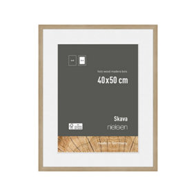 nielsen Skava 40 x 50cm Oak Wooden Picture Frame With 30 x 40cm Mount