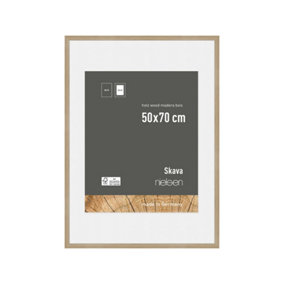nielsen Skava 50 x 70cm Oak Wooden Picture Frame With 40x60cm Mount
