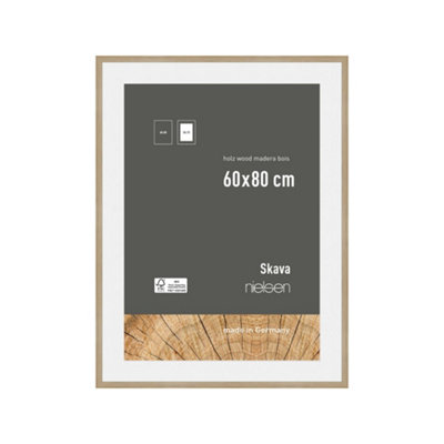 nielsen Skava 60 x 80cm Oak Wooden Picture Frame With 50x70cm Mount