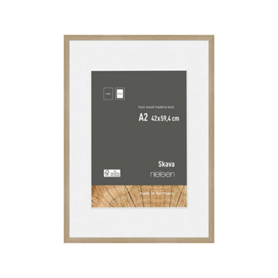 nielsen Skava A2 Oak Wooden Picture Frame With A3 Mount