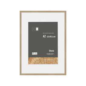 nielsen Skava A2 Oak Wooden Picture Frame With A3 Mount